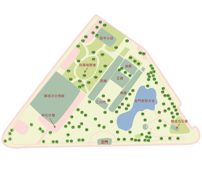 延平郡王祠平面圖